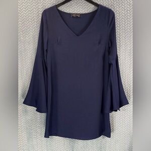 Navy Long Sleeve Dress